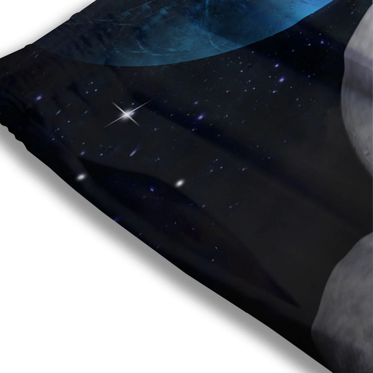 3D Grey Alien Print Mesh Shorts - Image 3
