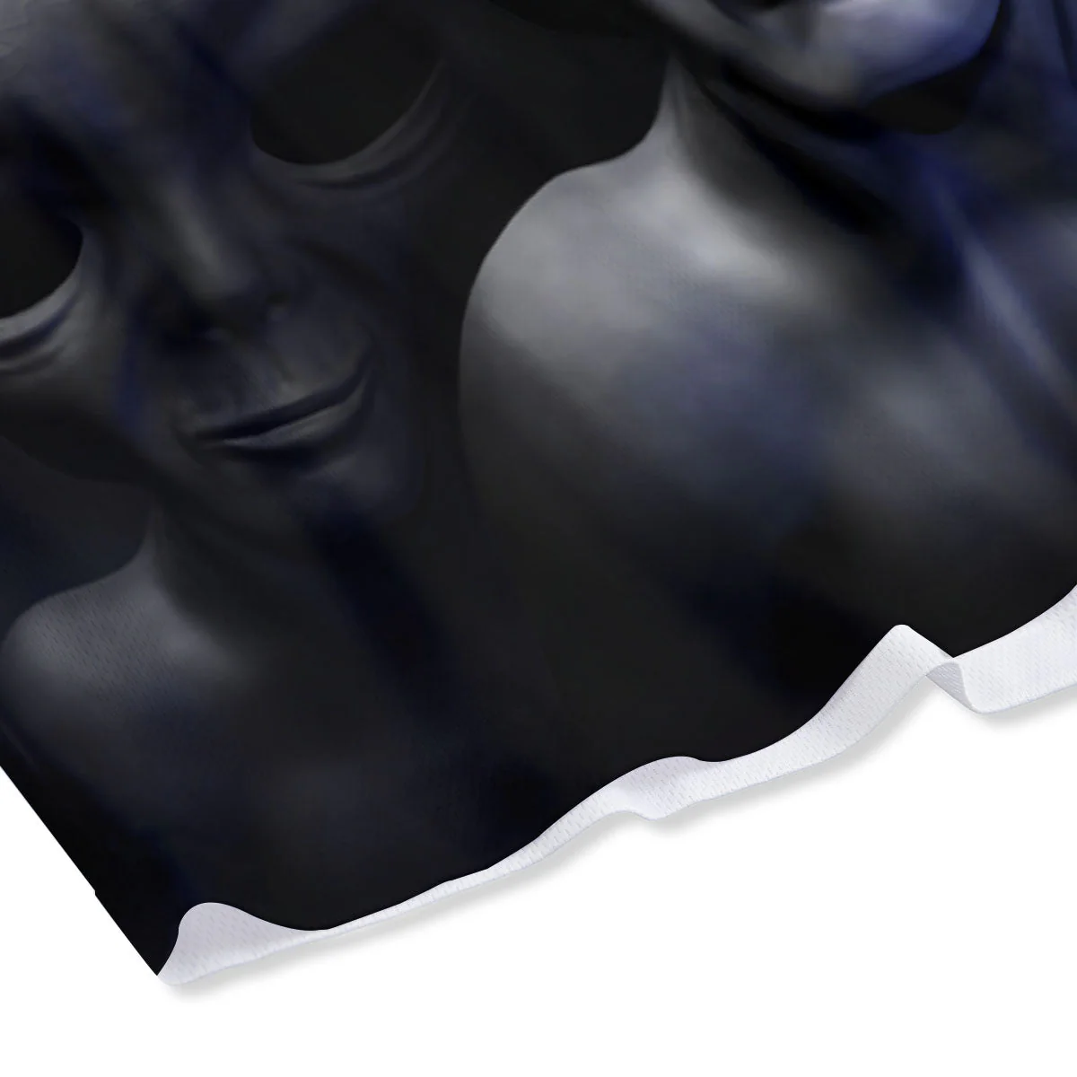 3D Grey Alien Print Mesh Shorts - Image 4