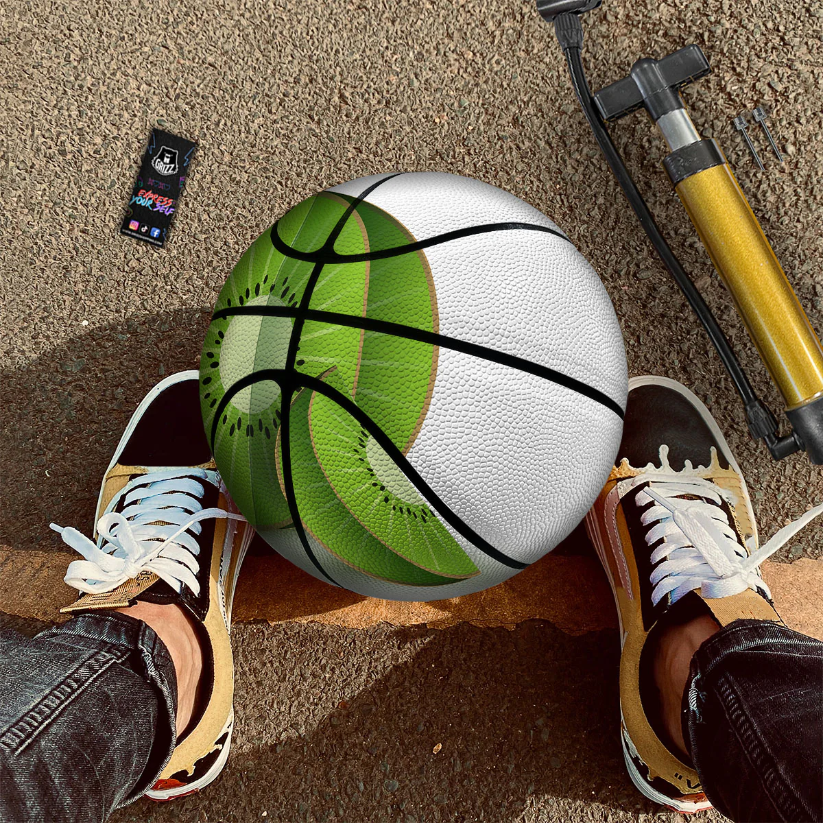 3D Kiwi Print Basketball - Image 2