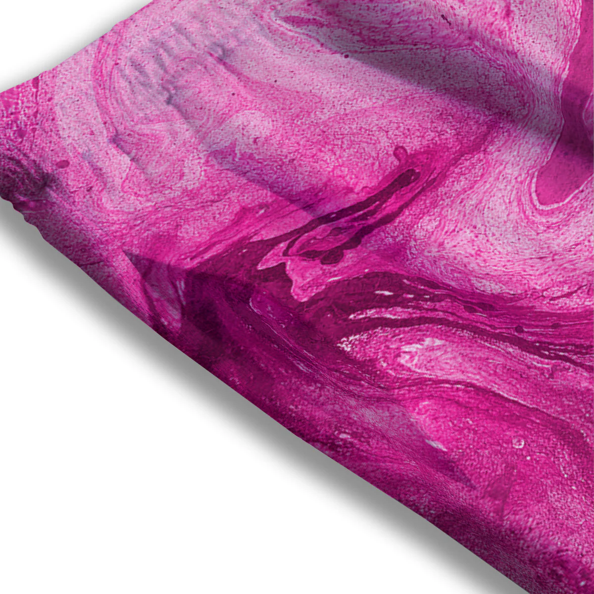 Abstract Pink Marble Print Mesh Shorts - Image 3