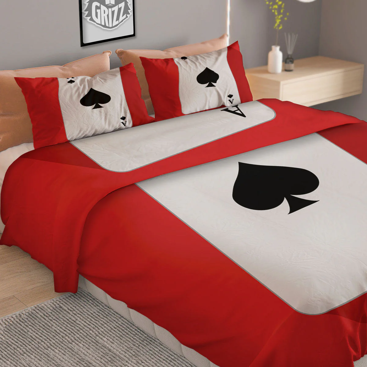 Ace Cards Print Duvet Cover Bedding Set - Image 2