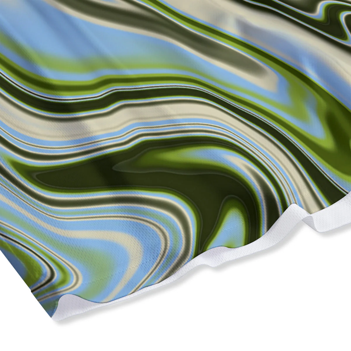 Acid Melt Green Print Mesh Shorts - Image 4