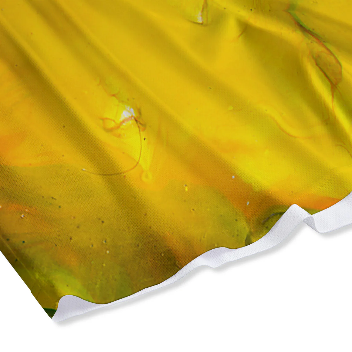 Acid Melt Yellow And Green Print Mesh Shorts - Image 4