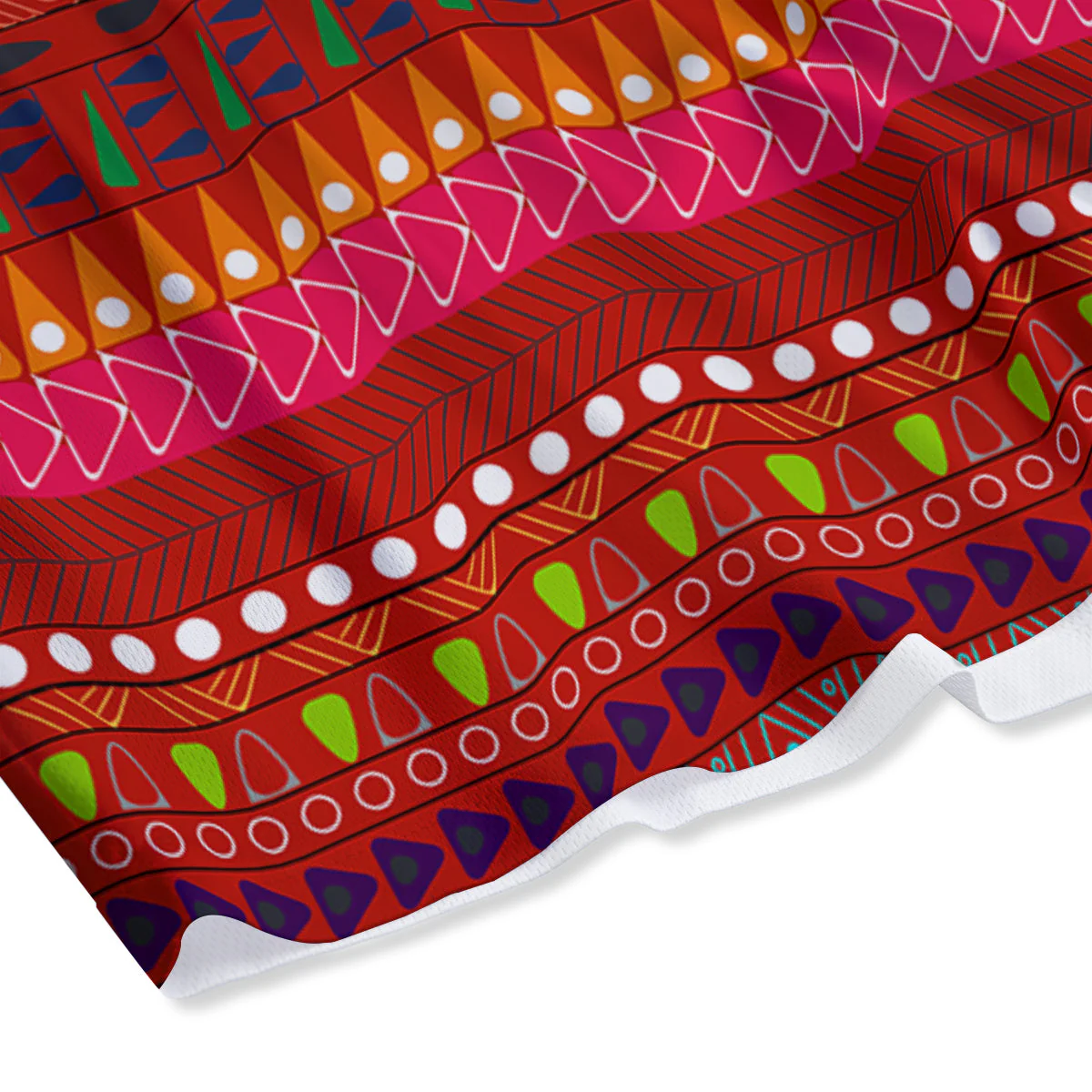 Adinkra Symbols West African Print Pattern Mesh Shorts - Image 4