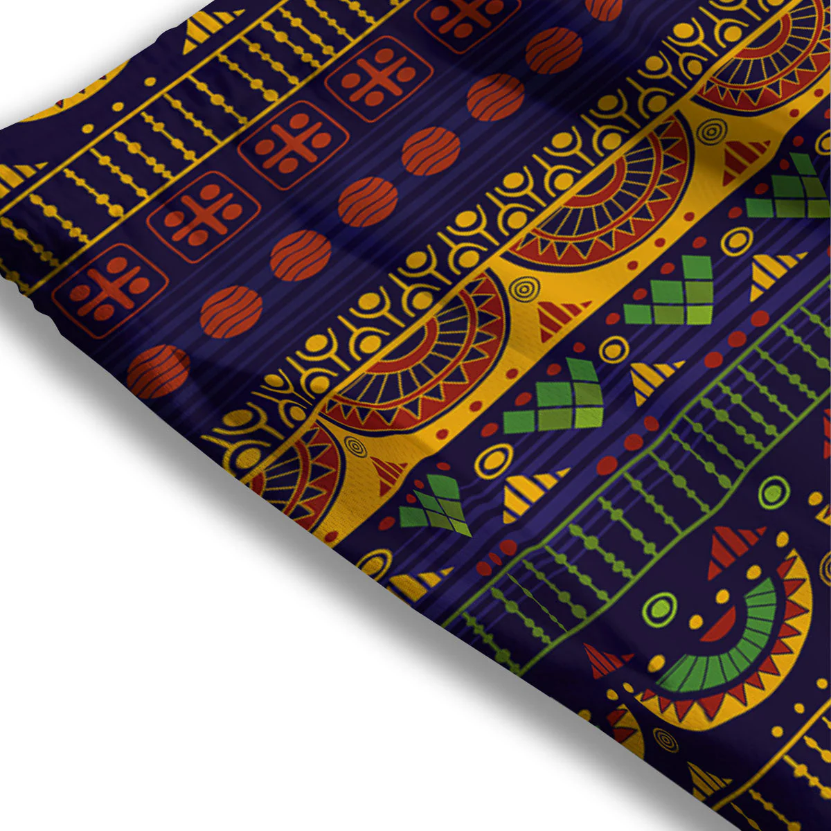 African Tribal Native Print Pattern Mesh Shorts - Image 3