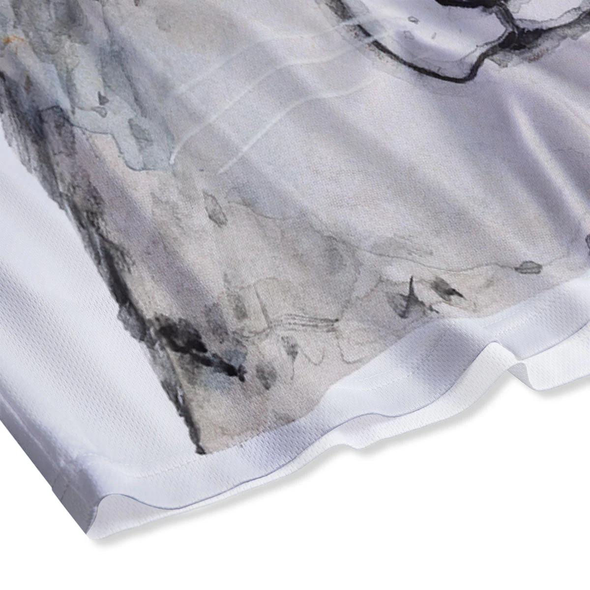 Alaskan Malamute Hand Drawn Print Mesh Shorts - Image 4
