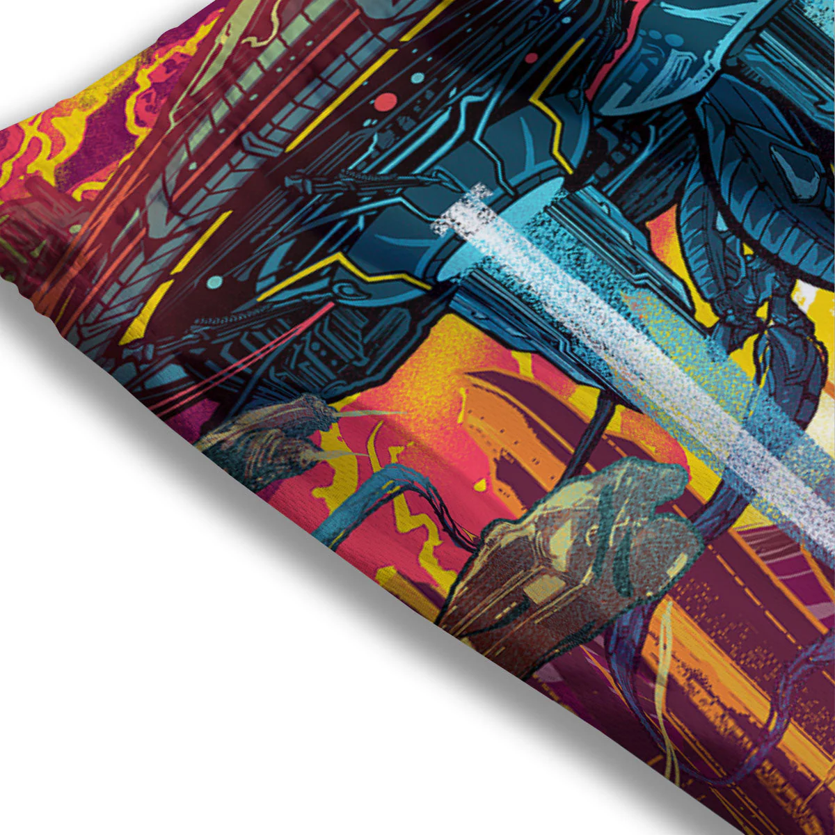 Aliens Invade earth Print Mesh Shorts - Image 3