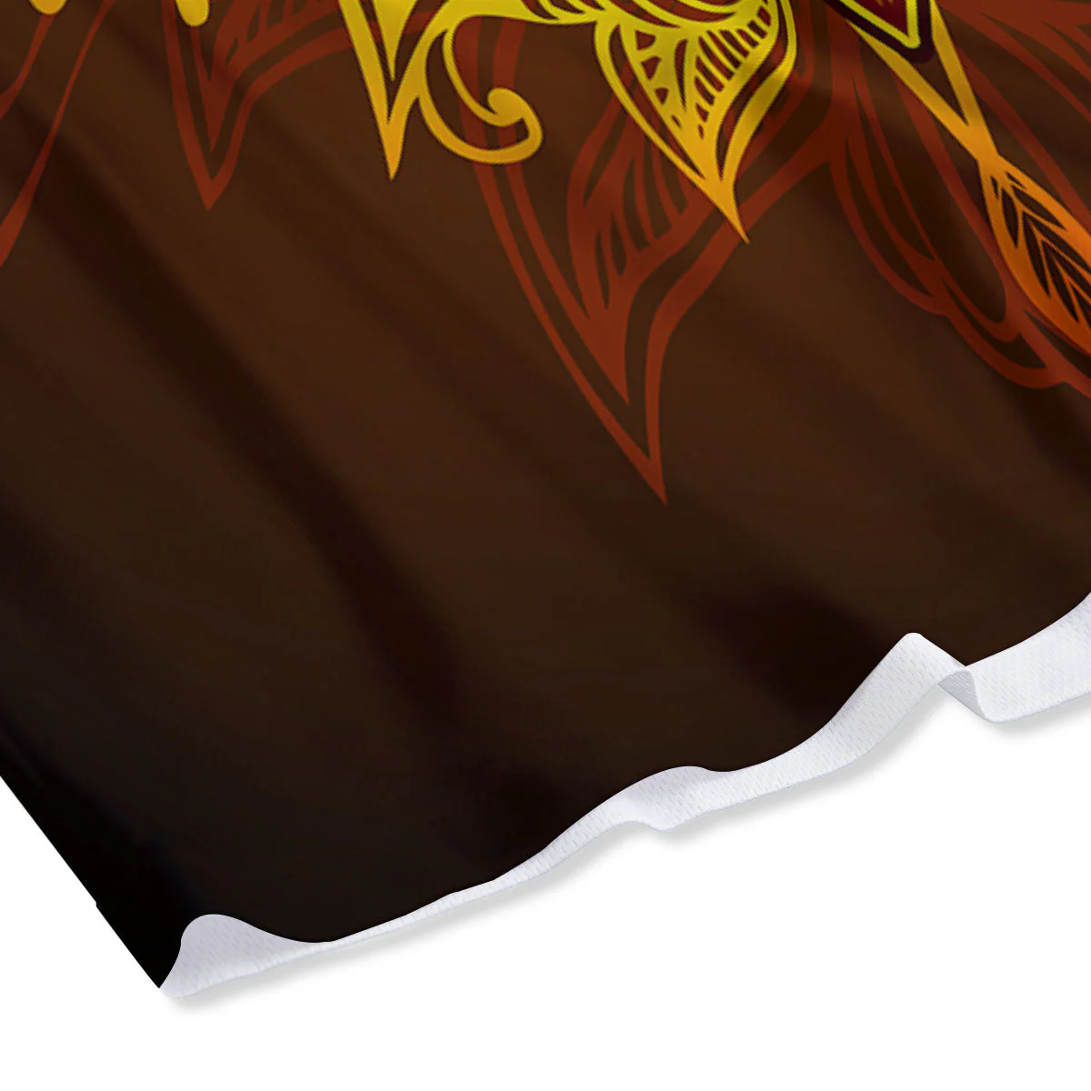 All Seeing Eye Gold Print Mesh Shorts - Image 4