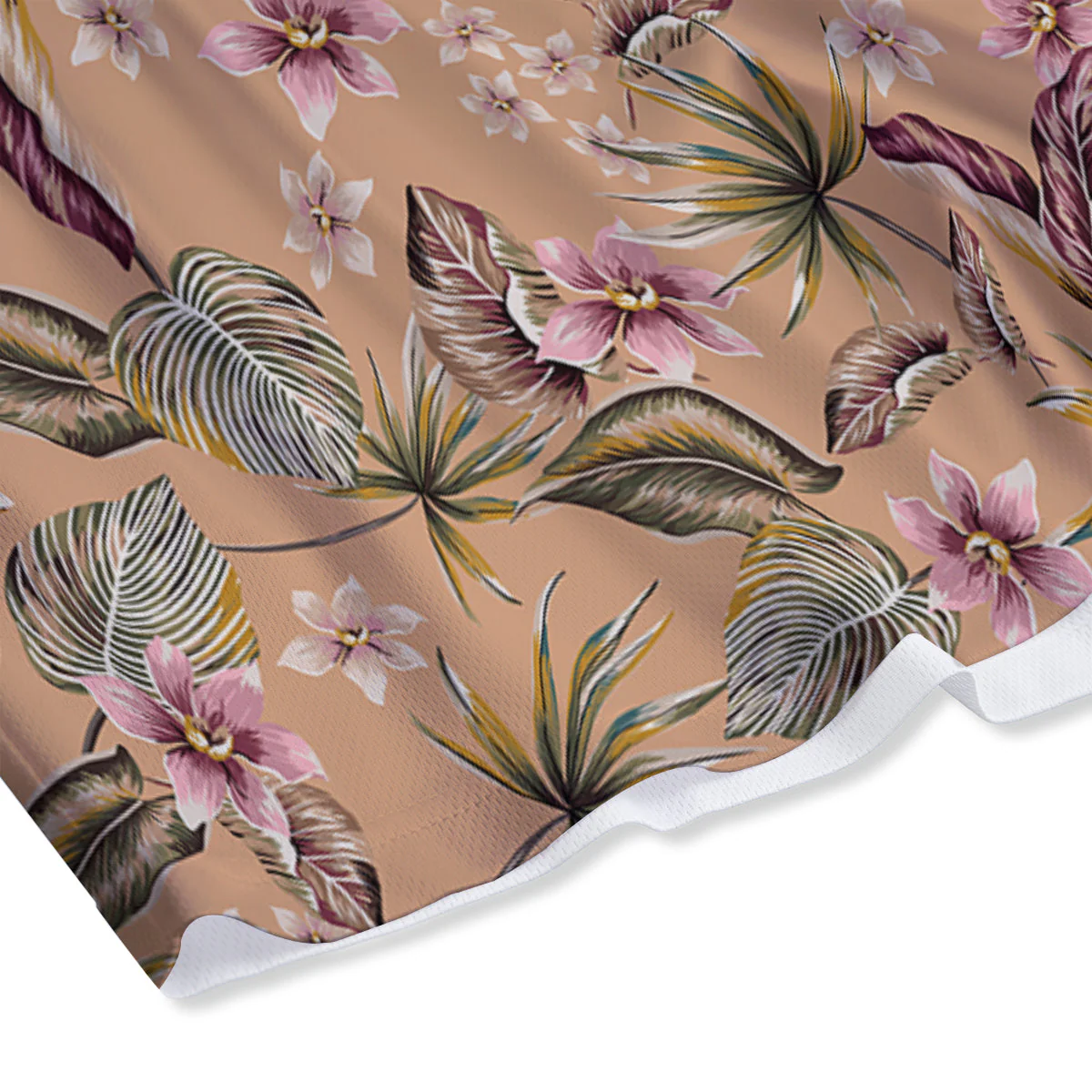 Aloha Hawaiian Vintage Print Pattern Mesh Shorts - Image 4