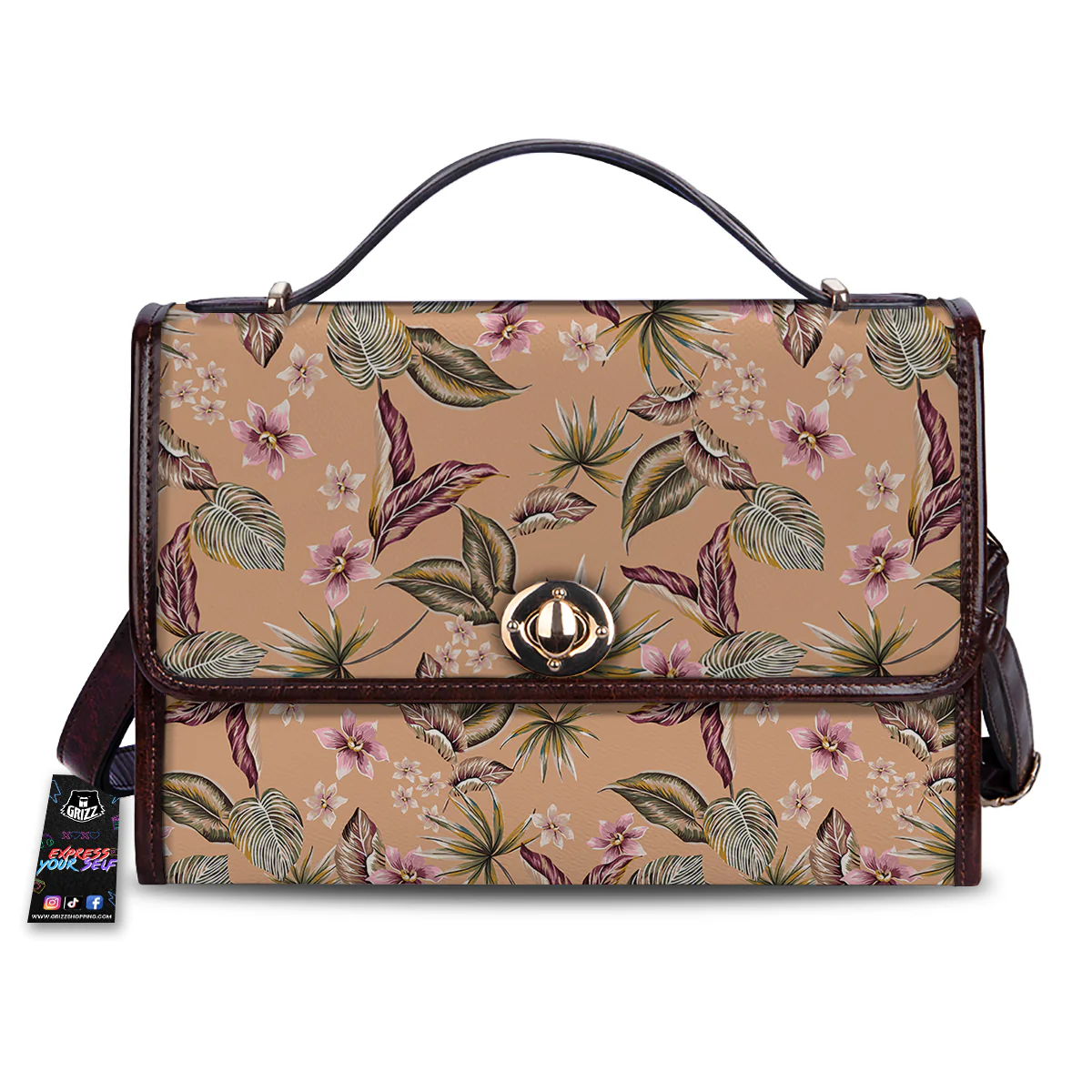 Aloha Hawaiian Vintage Print Pattern Women's Satchel Bag