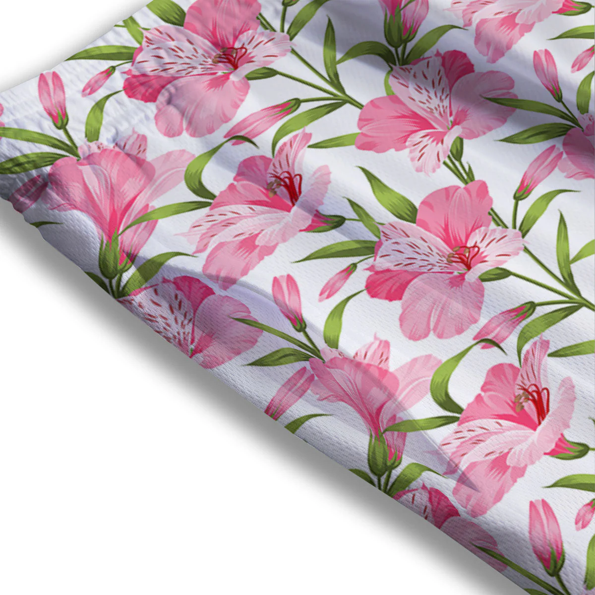 Alstroemeria Flowers Print Mesh Shorts - Image 3