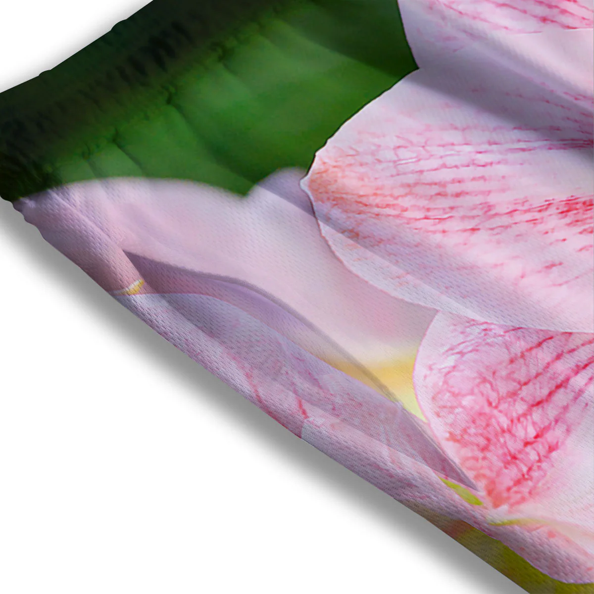 Amaryllis Pink And White Print Mesh Shorts - Image 3
