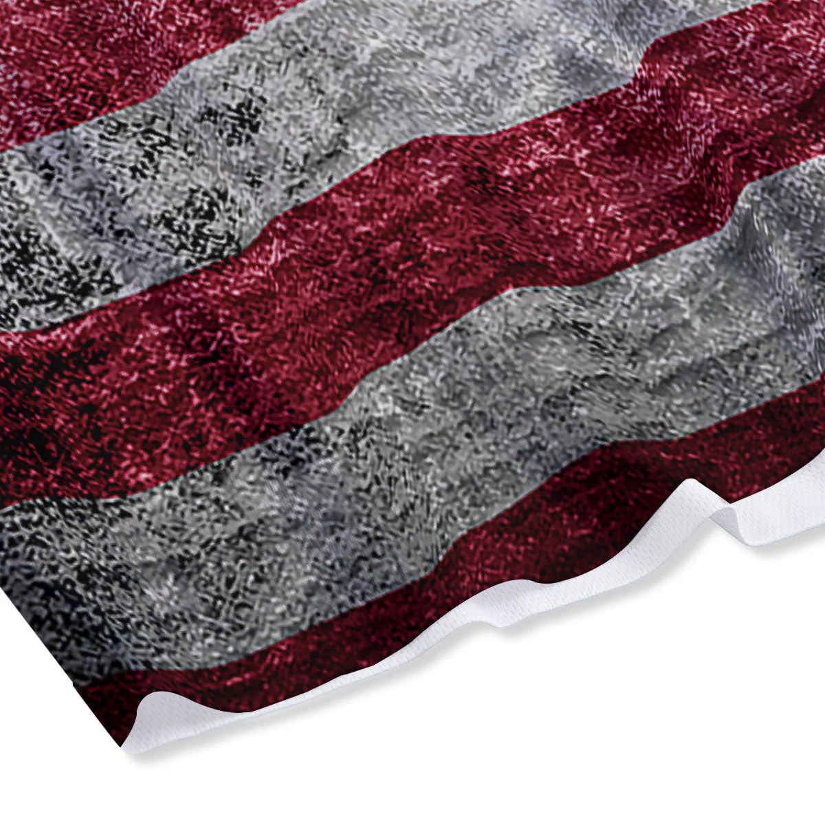 American Flag Grunge Print Mesh Shorts - Image 4
