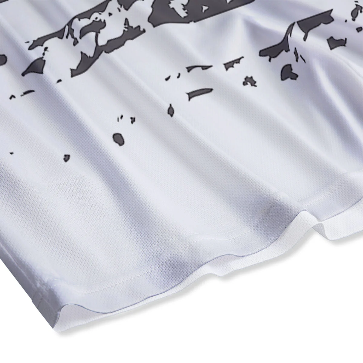 American Flag White And Black Print Mesh Shorts - Image 4