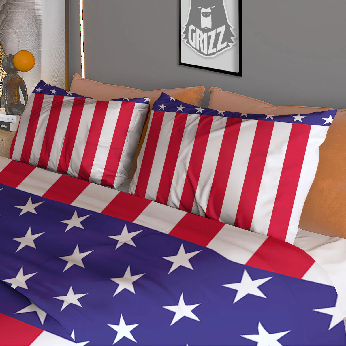 American Military Flag Print Duvet Cover Bedding Set - Image 3