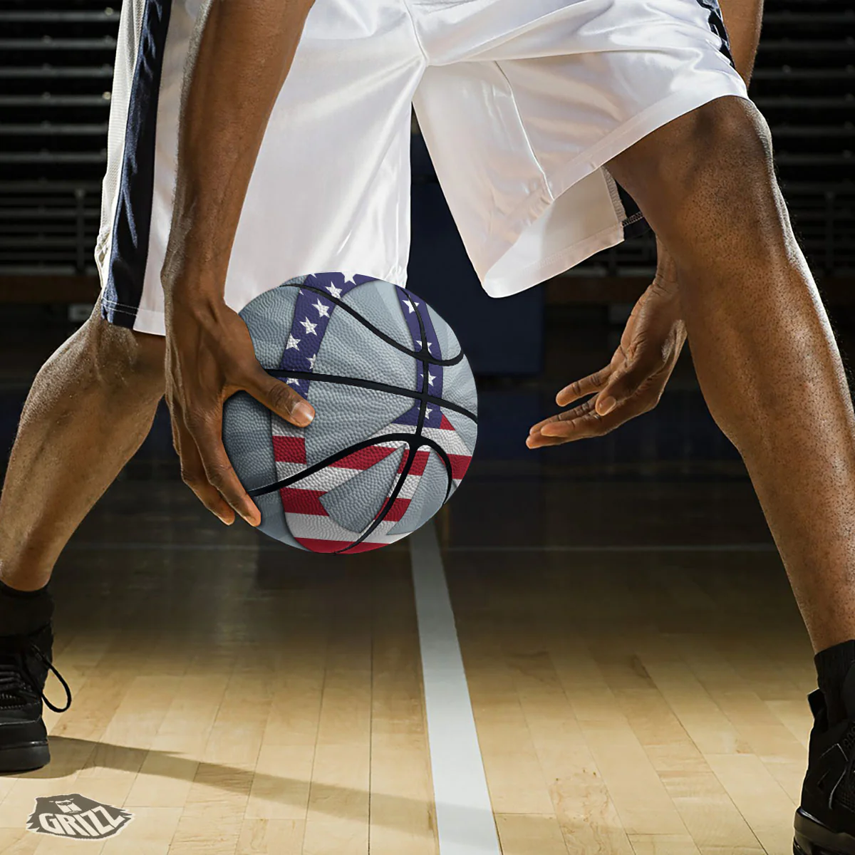 American Peace Flag Print Basketball - Image 3