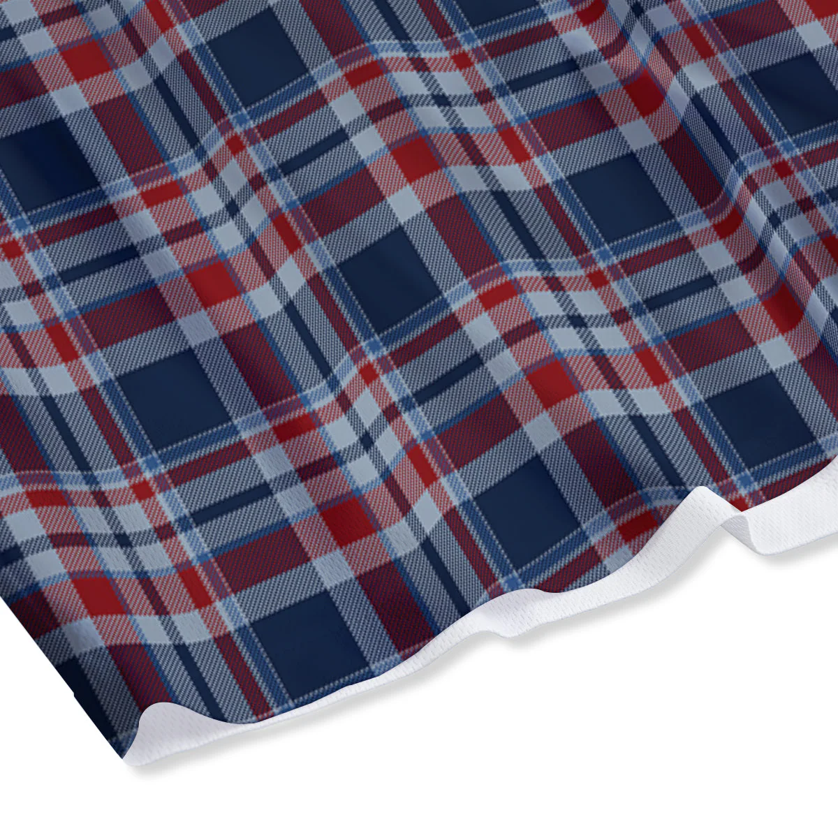 American Plaid Print Pattern Mesh Shorts - Image 4
