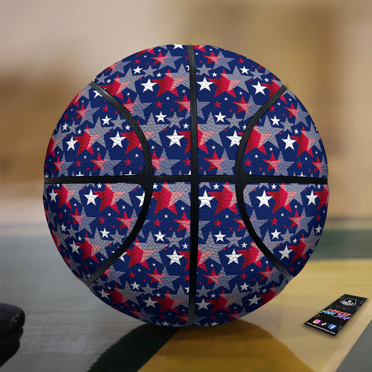 American Star 4th of July Print Pattern Basketball