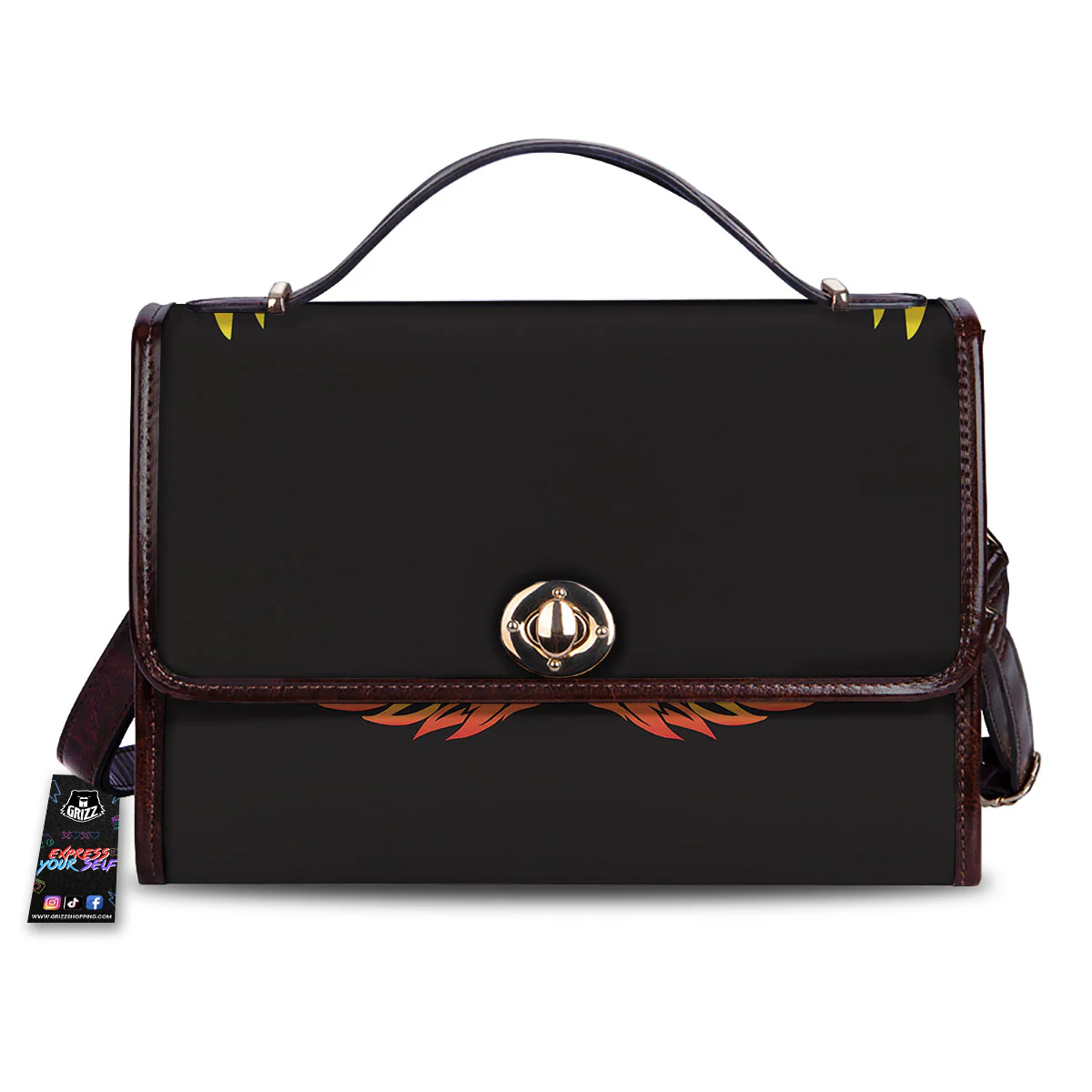 Angel Phoenix Print Women's Satchel Bag