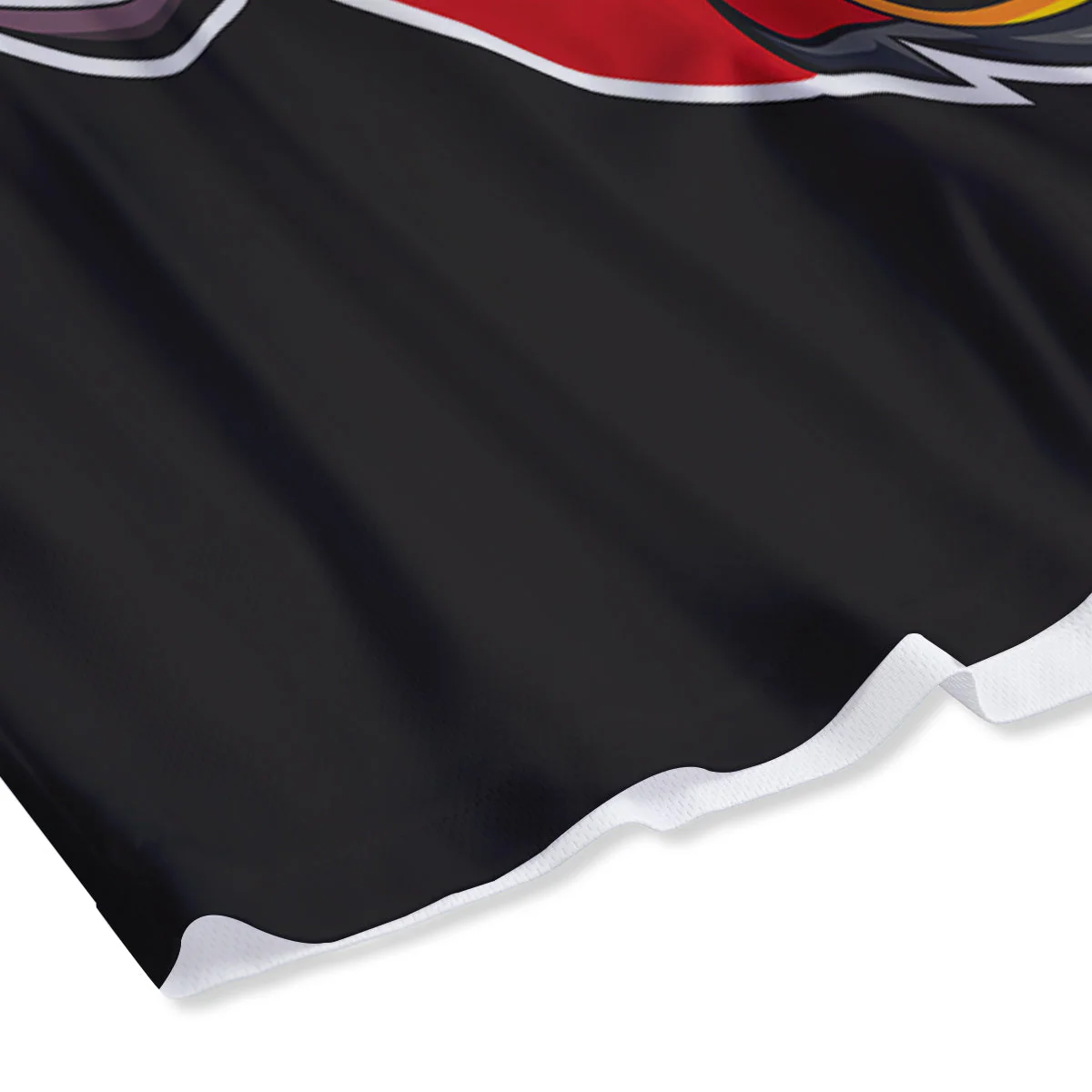 Angry Anubis Print Mesh Shorts - Image 4