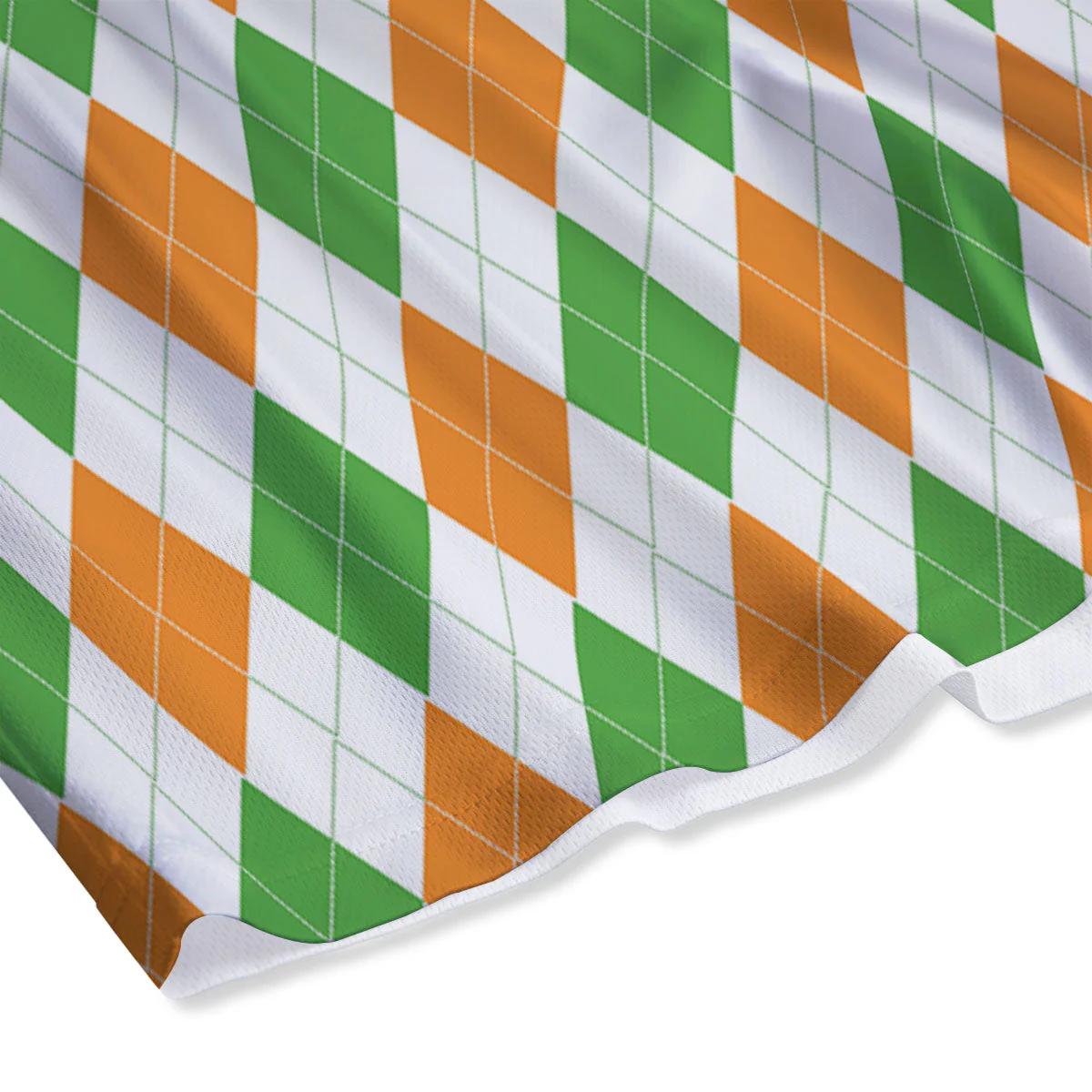 Argyle St Patrick's Day Print Pattern Mesh Shorts - Image 4