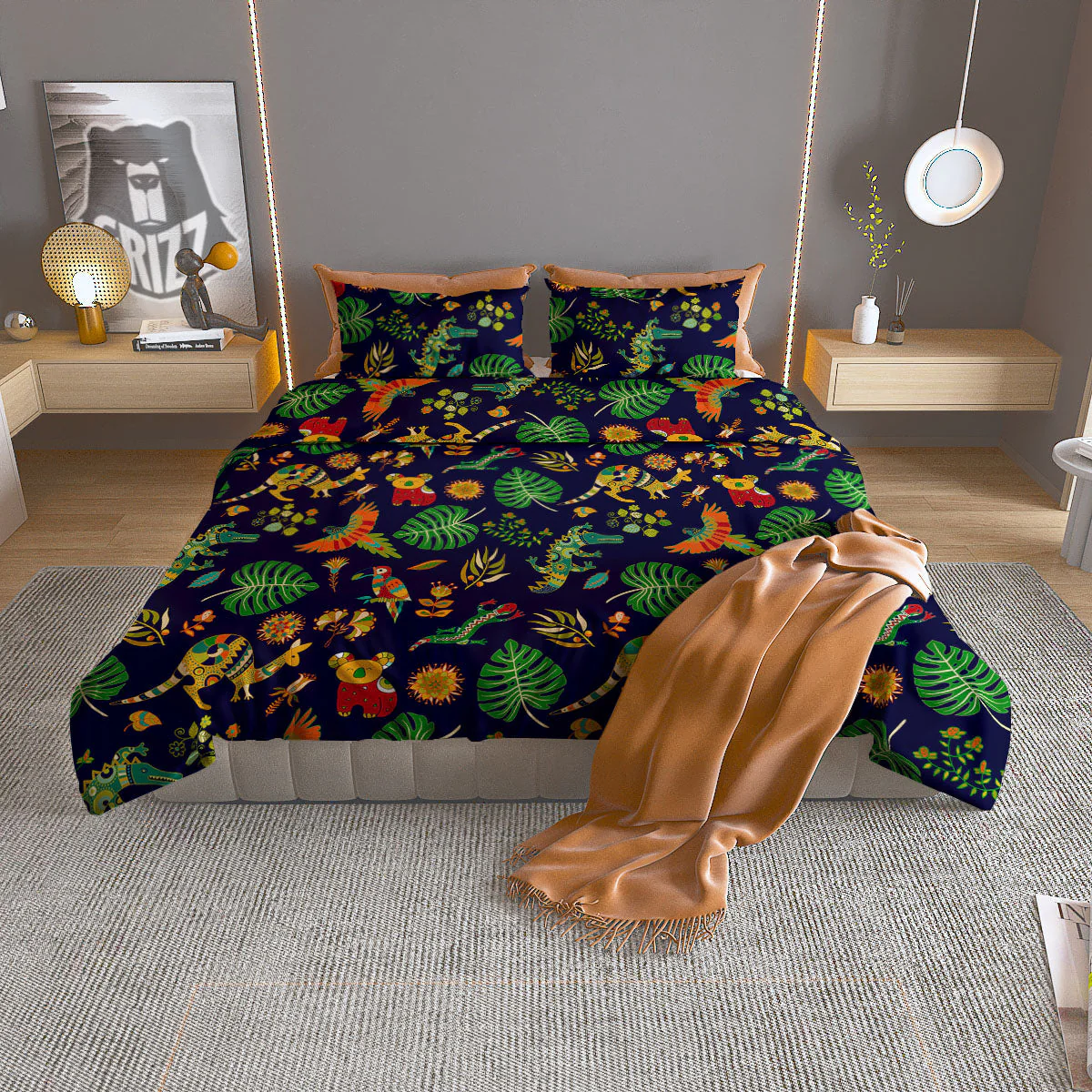 Art Australian Aboriginal Print Duvet Cover Bedding Set