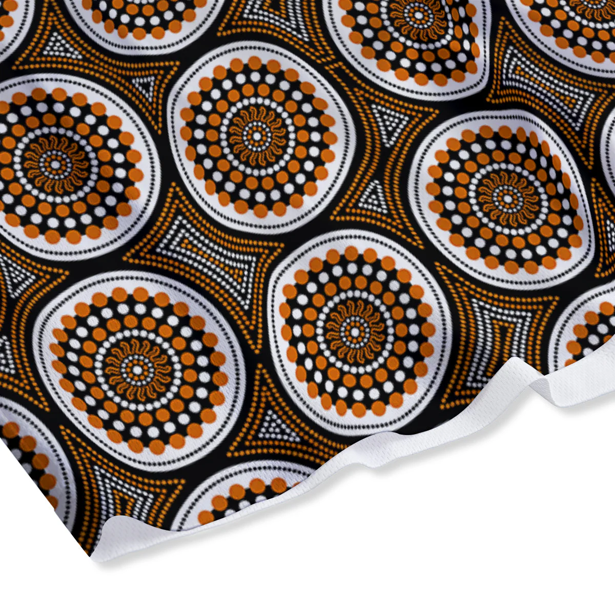 Art Dot Aboriginal Print Pattern Mesh Shorts - Image 4