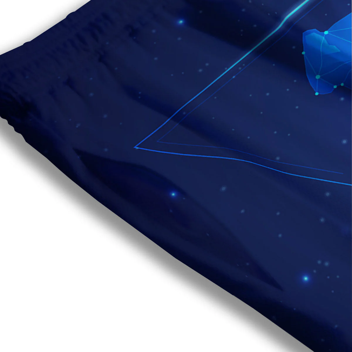 Astrological And Aquarius Signs Print Mesh Shorts - Image 3
