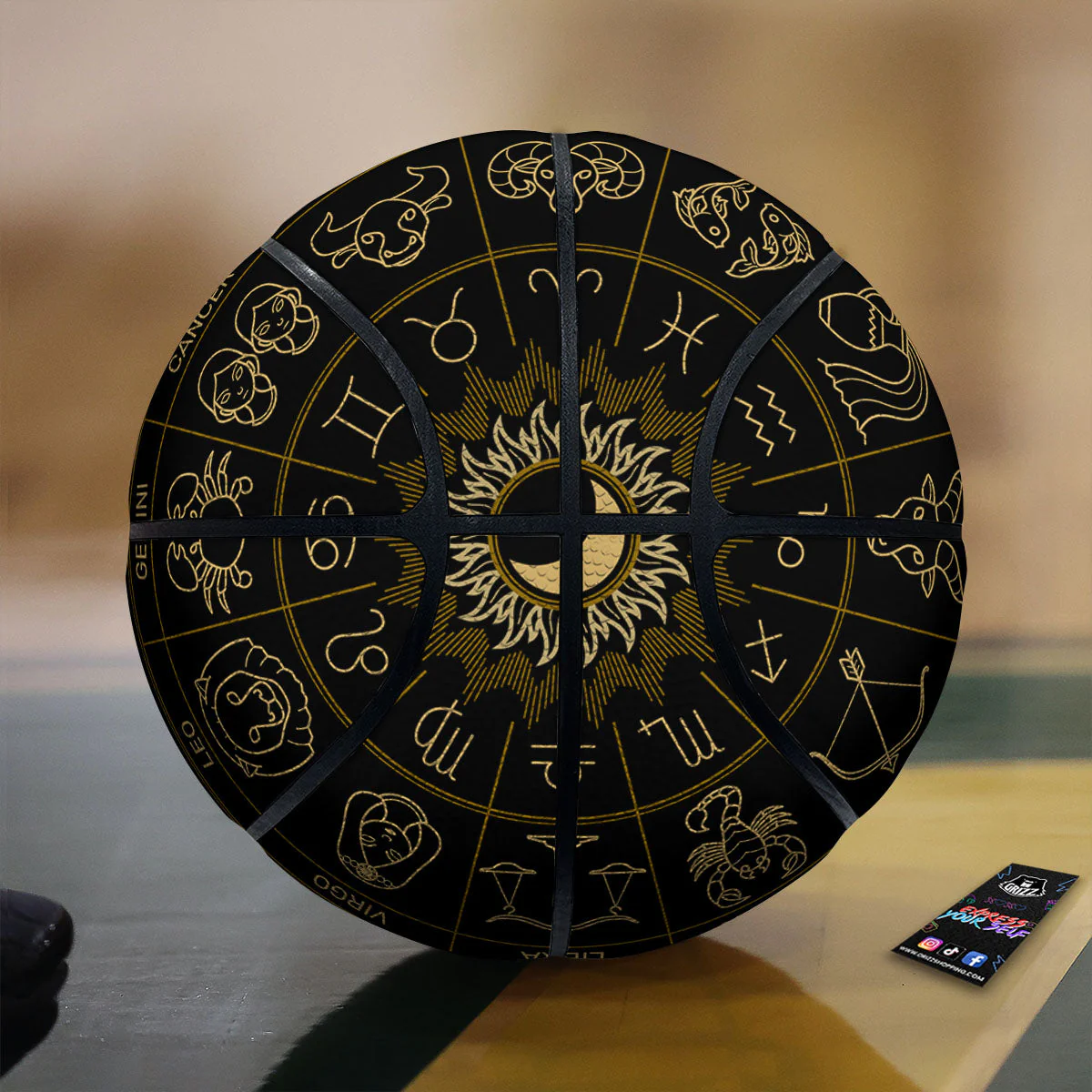 Astrology Zodiac Signs Print Basketball