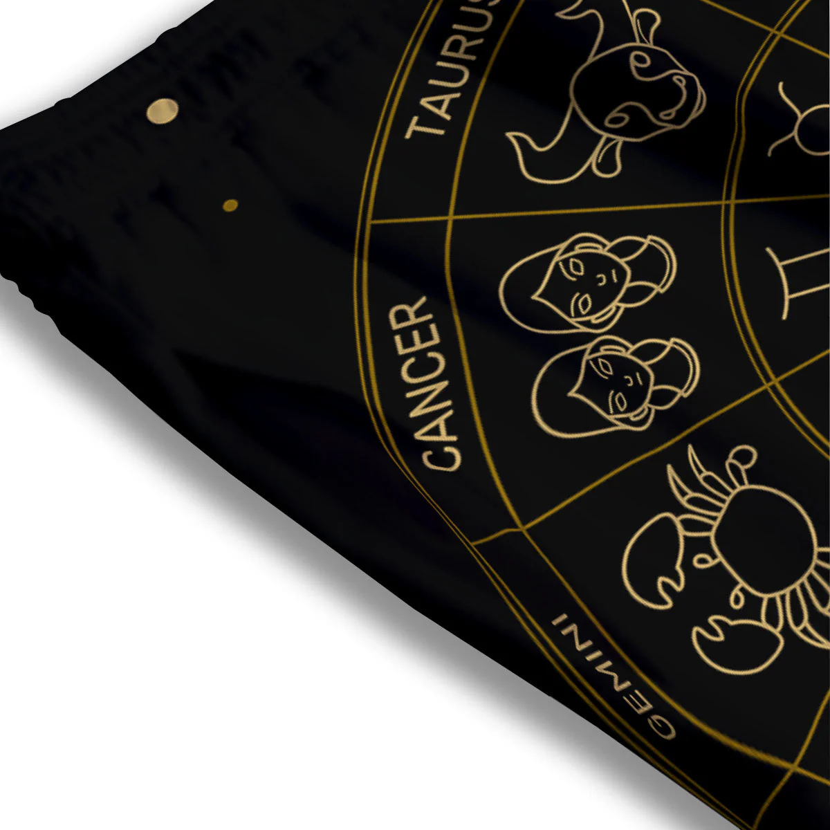 Astrology Zodiac Signs Print Mesh Shorts - Image 3