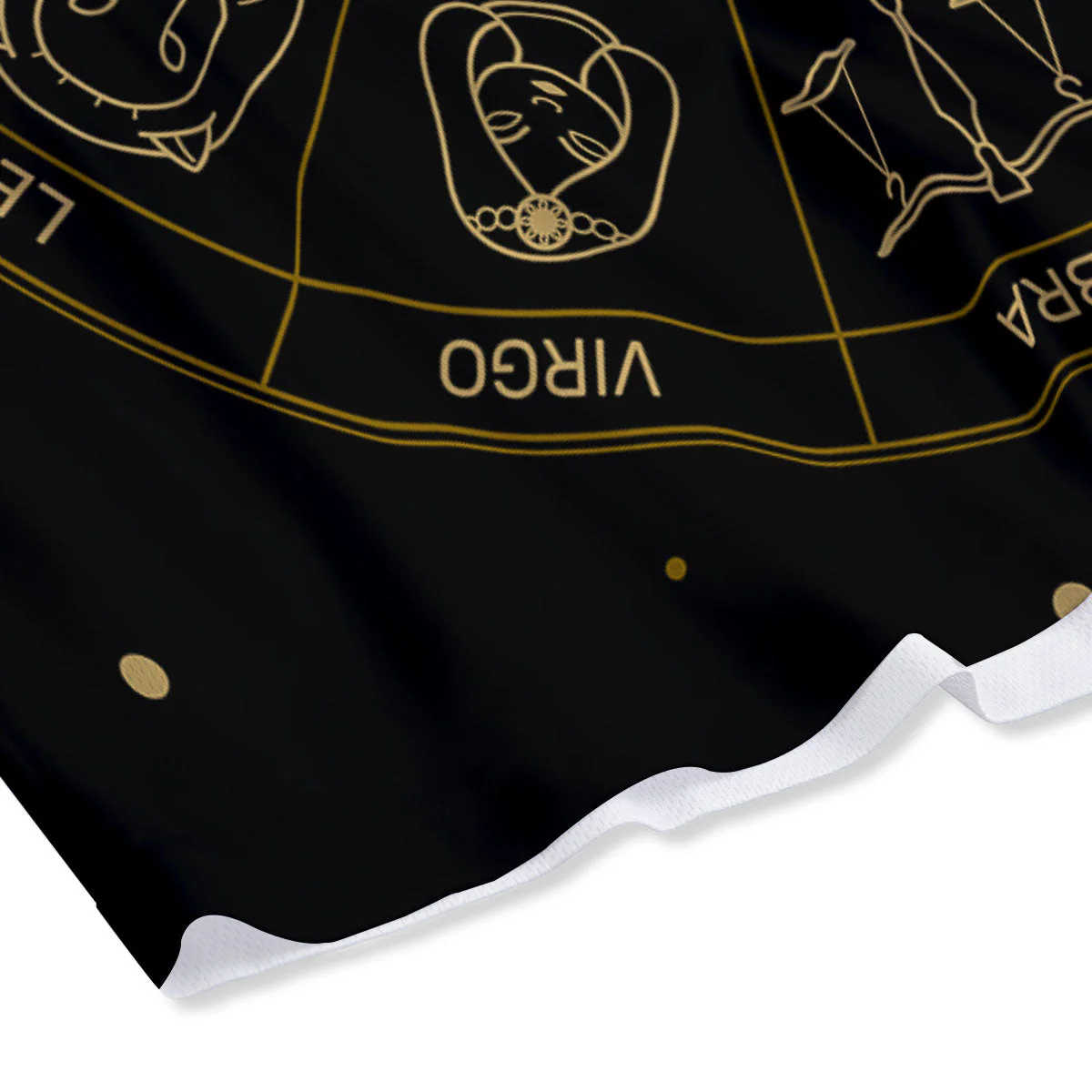 Astrology Zodiac Signs Print Mesh Shorts - Image 4