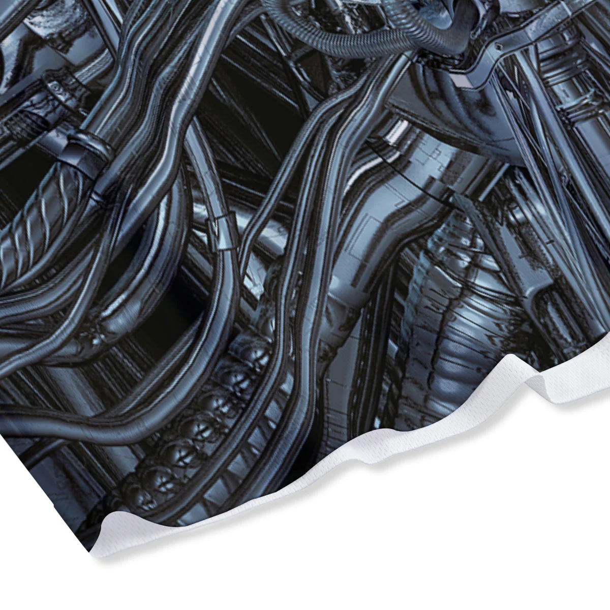 Astronaut In Machine Print Mesh Shorts - Image 4
