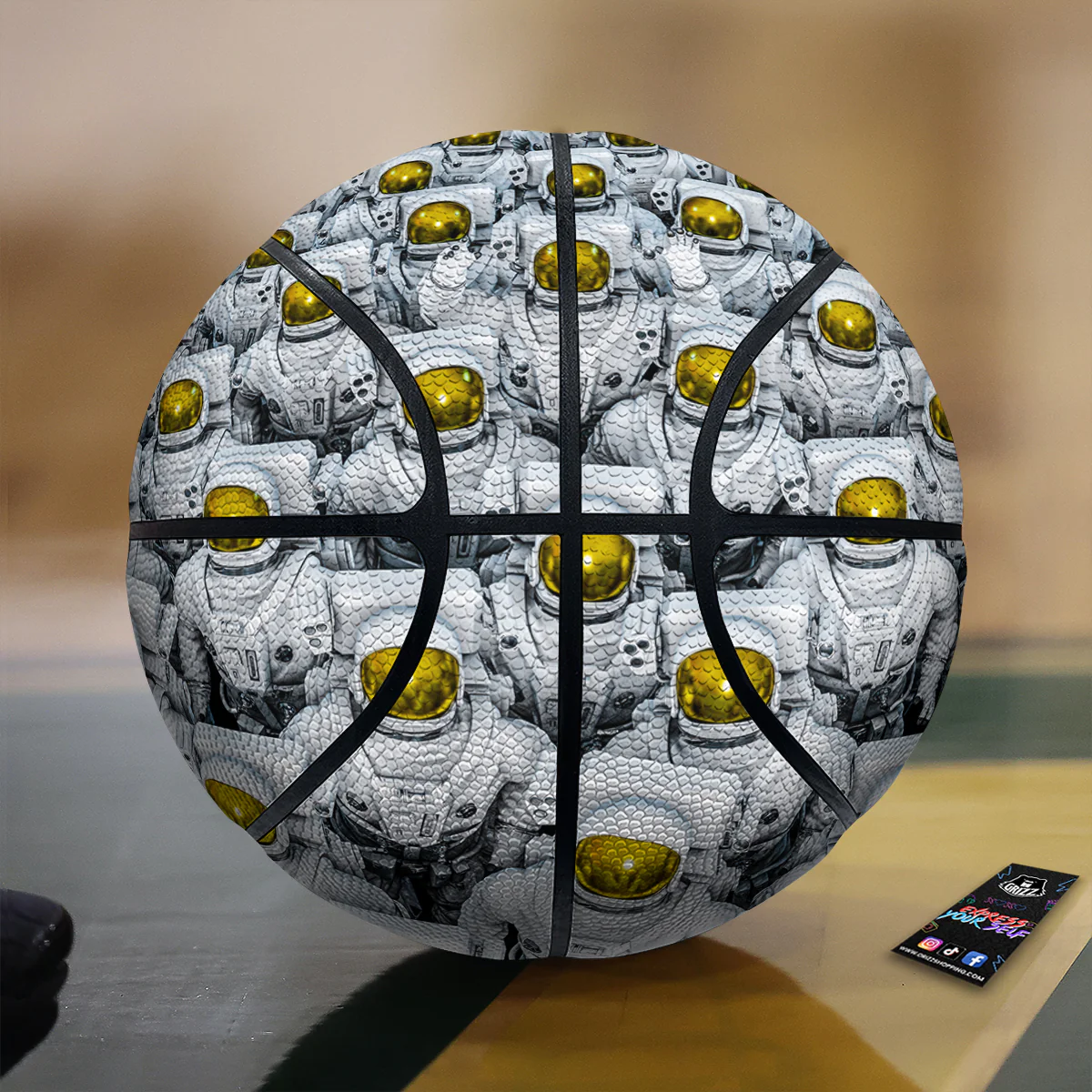 Astronauts Group Print Basketball