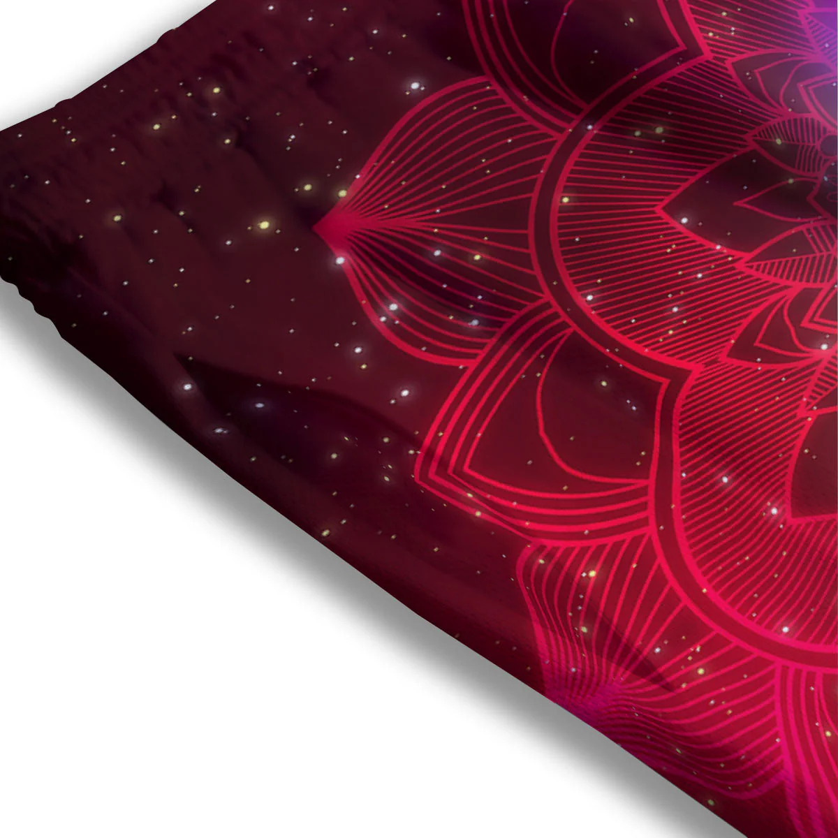 Aura Mandala Chakras Print Mesh Shorts - Image 3