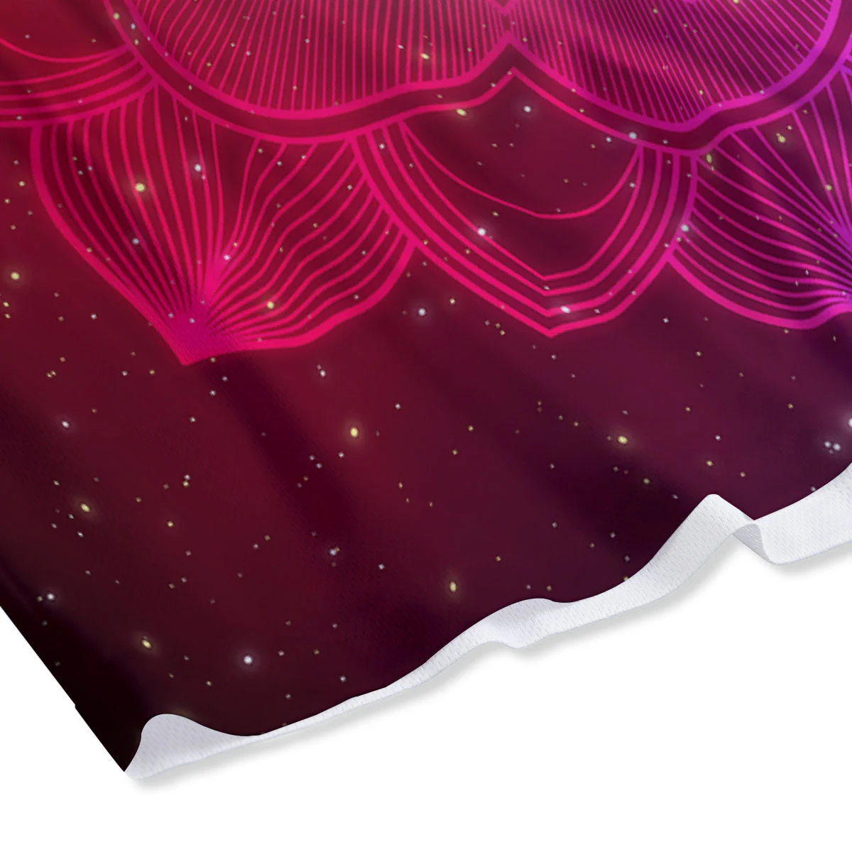 Aura Mandala Chakras Print Mesh Shorts - Image 4