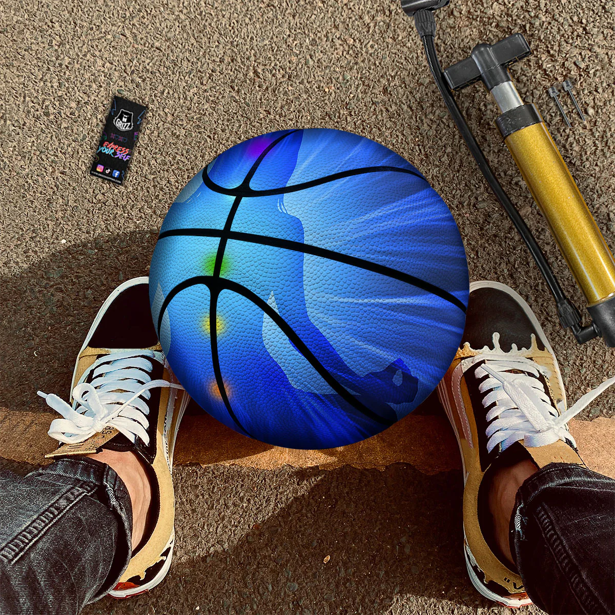 Aura Seven Chakras Print Basketball - Image 2