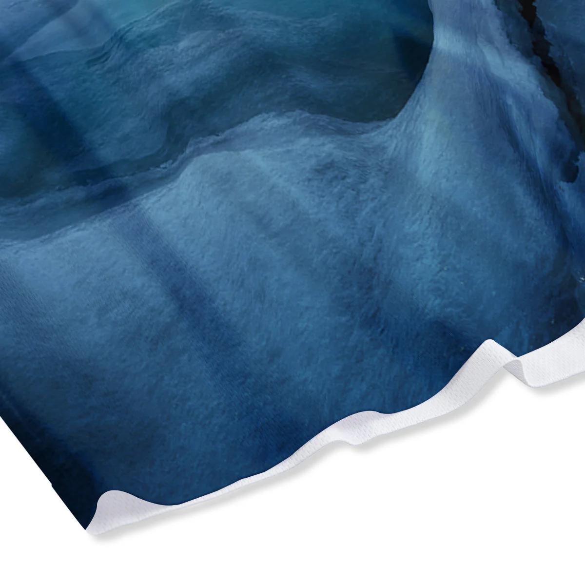 Aurora Borealis Blue Print Mesh Shorts - Image 4