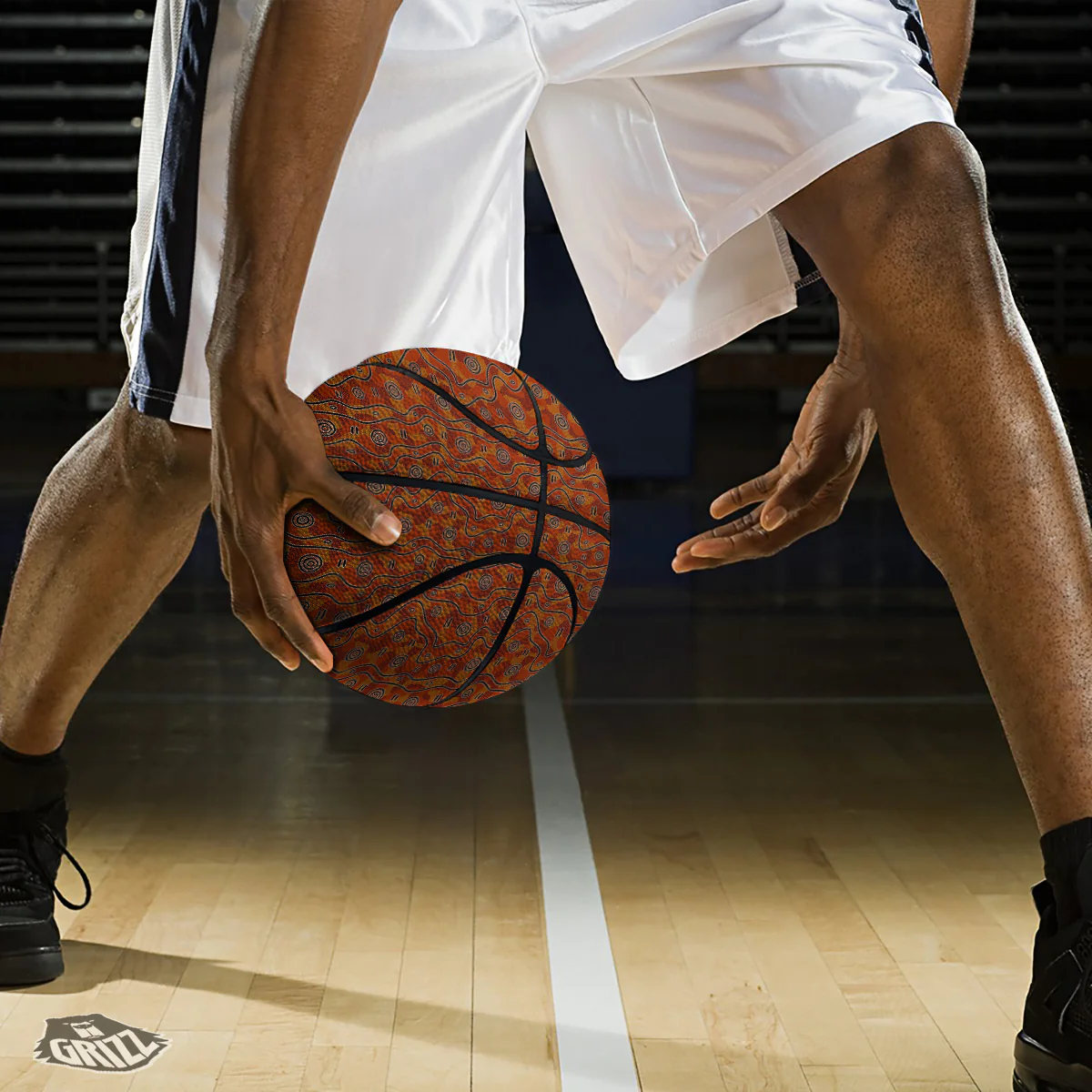 Australian Aboriginal Print Pattern Basketball - Image 3