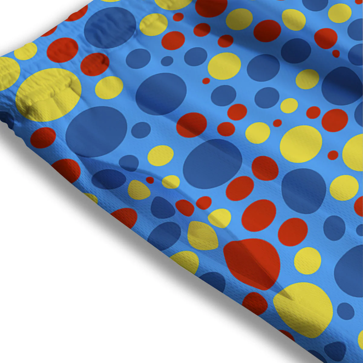 Autism Awareness Dots Color Print Pattern Mesh Shorts - Image 3