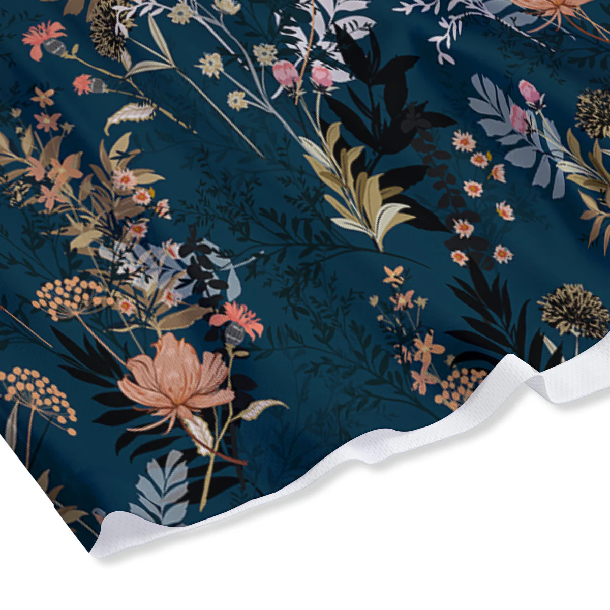 Autumn Vintage Print Pattern Mesh Shorts - Image 4