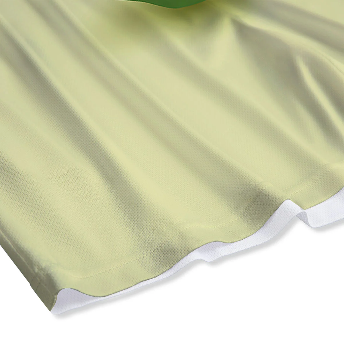 Avocado Green Print Mesh Shorts - Image 4