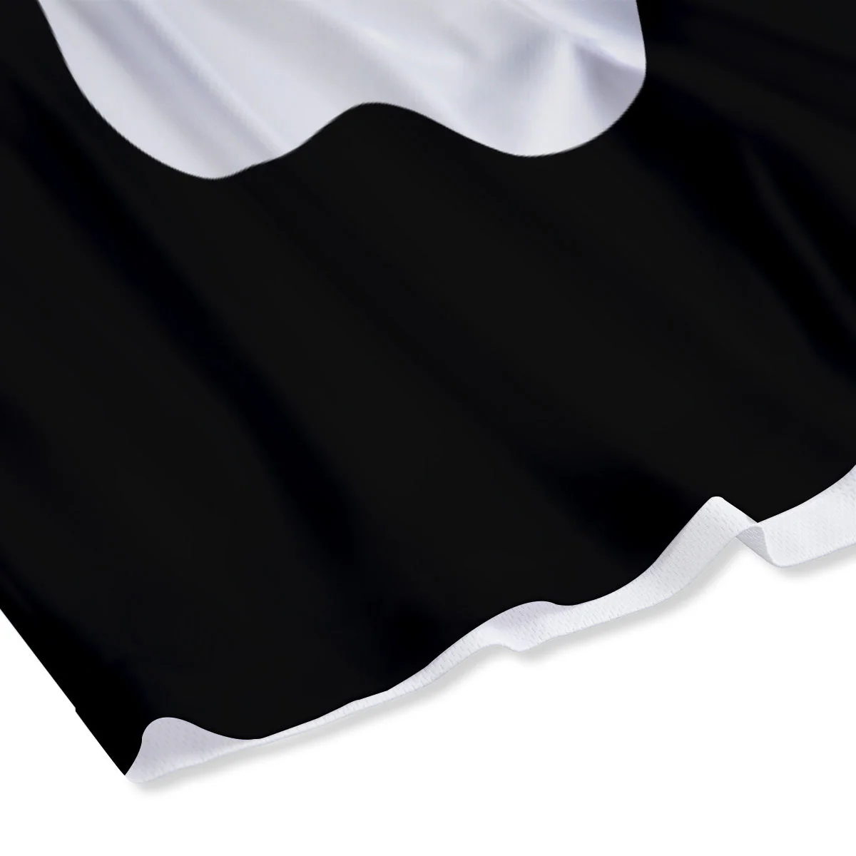 Axolotl White And Black Print Mesh Shorts - Image 4