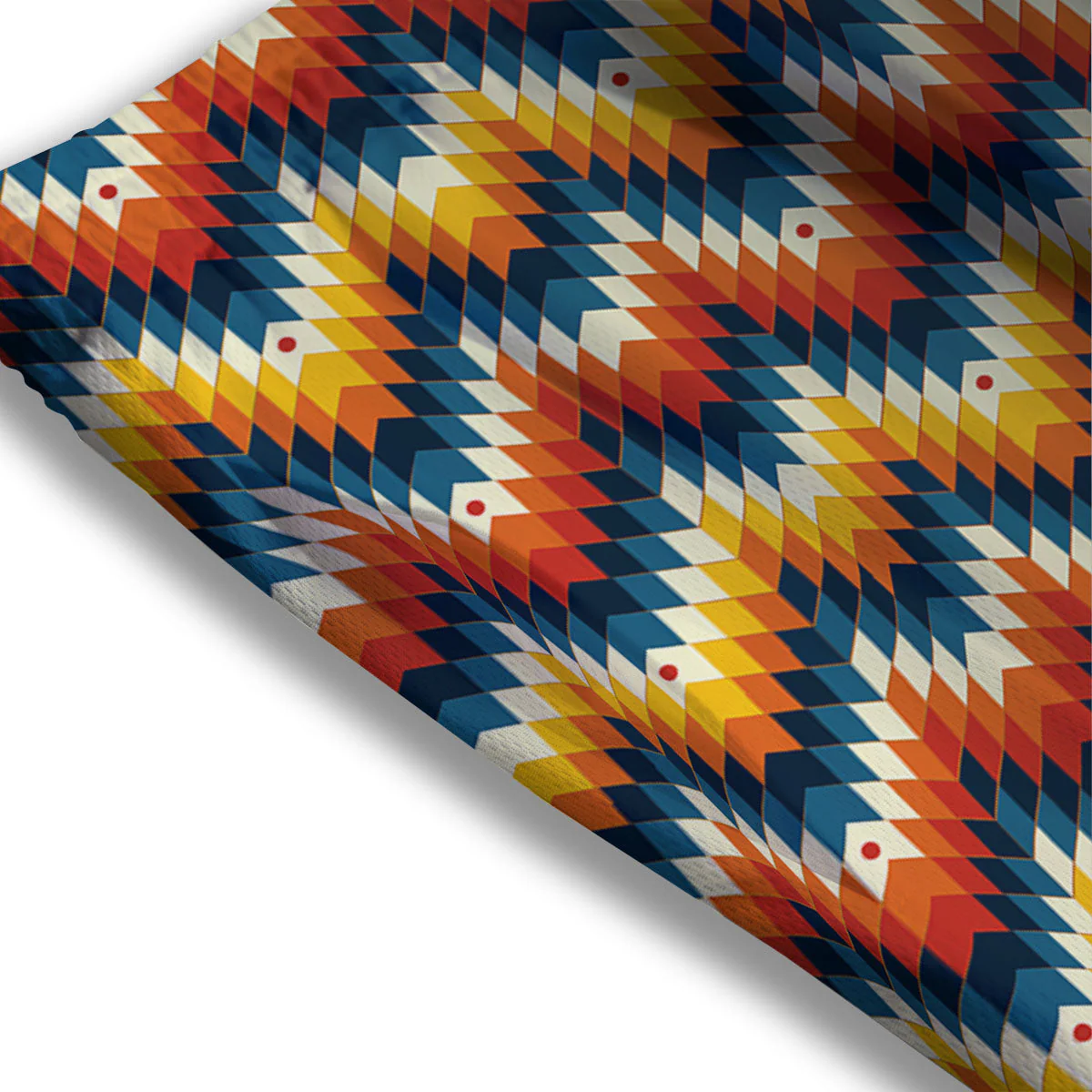 Aztec American Print Pattern Mesh Shorts - Image 3