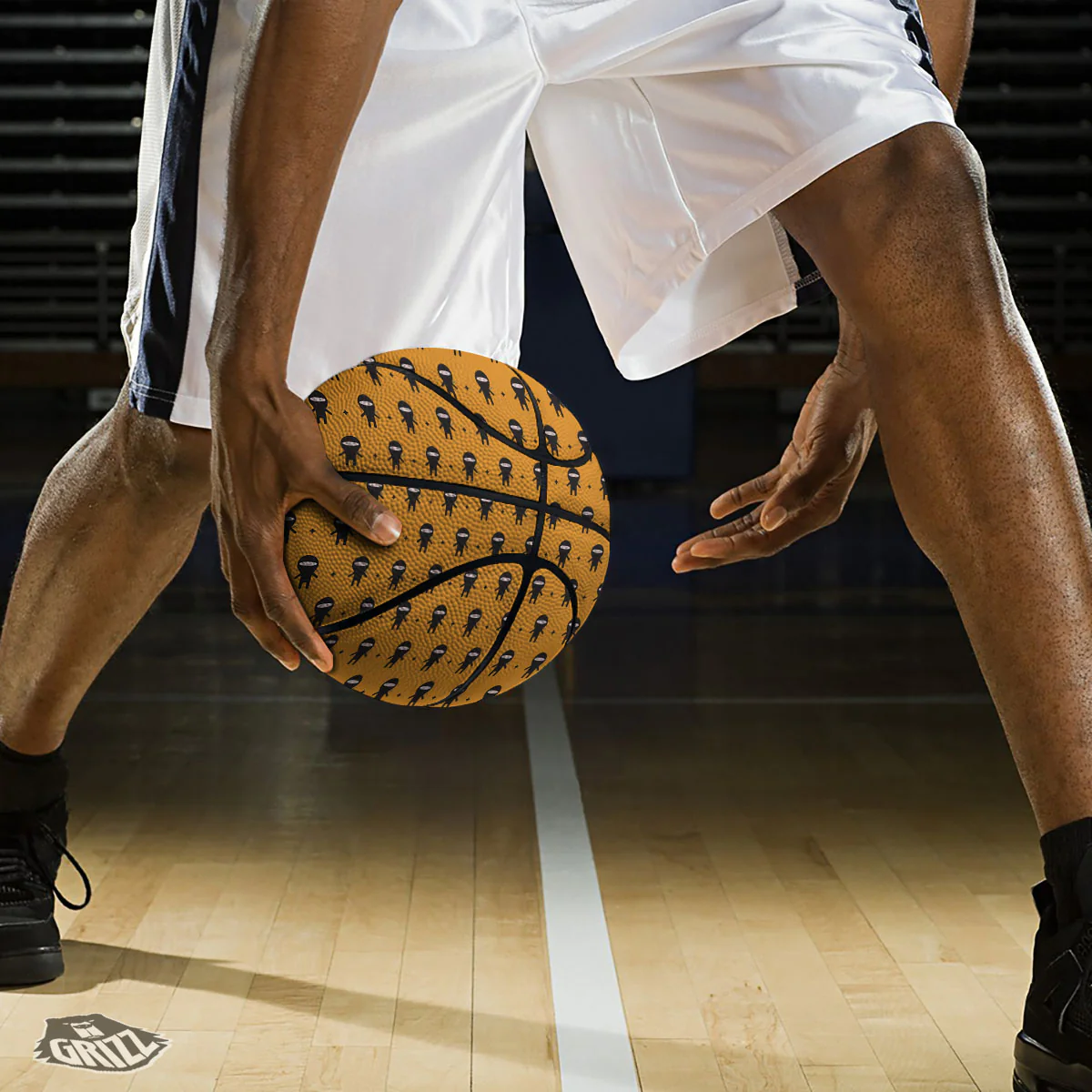 Baby Ninja Print Pattern Basketball - Image 3