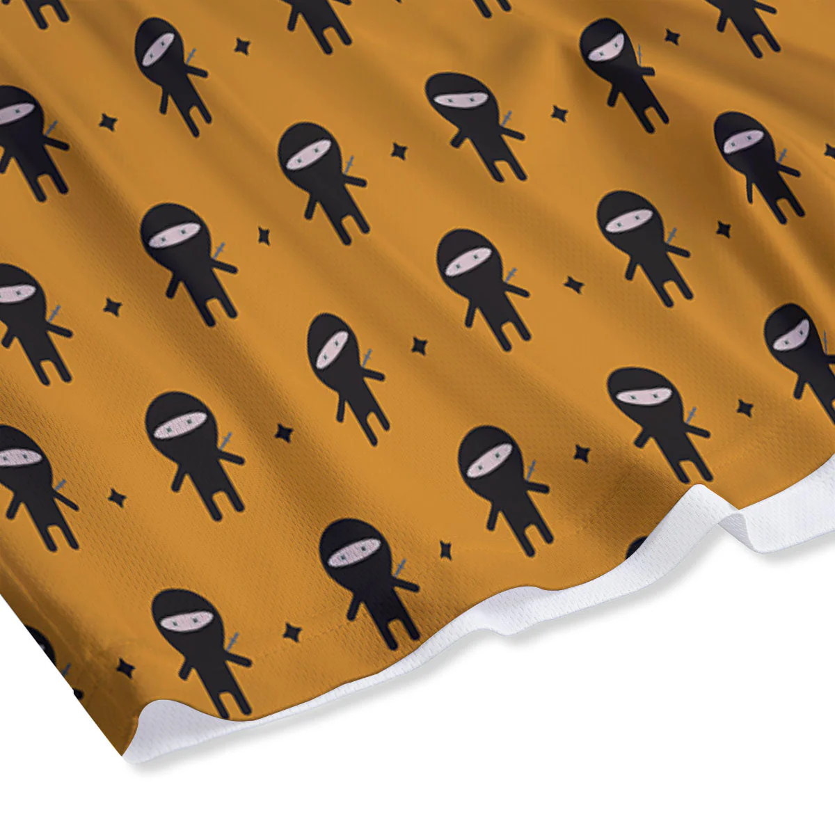 Baby Ninja Print Pattern Mesh Shorts - Image 4