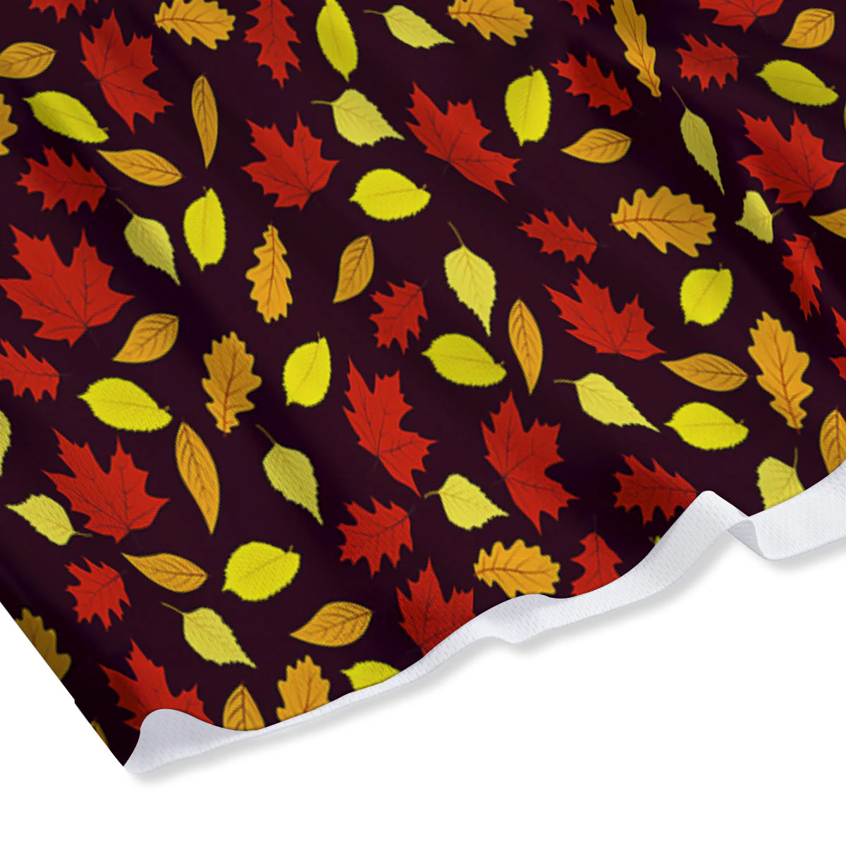 Back And Elm Maple Leave Print Pattern Mesh Shorts - Image 4