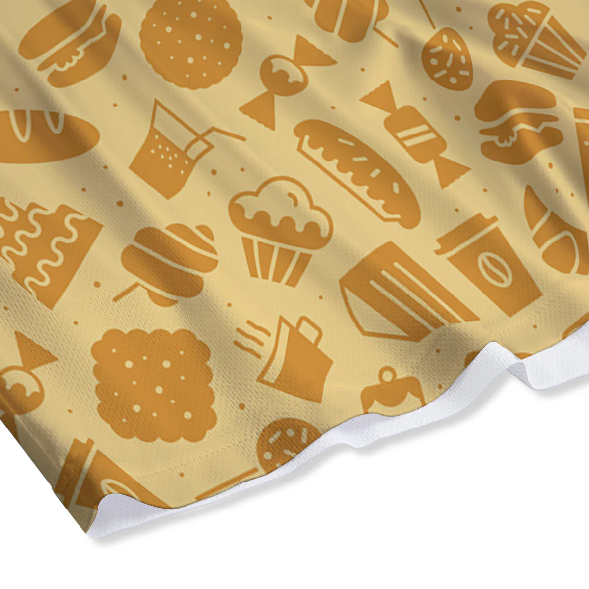 Bakery And Dessert Print Pattern Mesh Shorts - Image 4