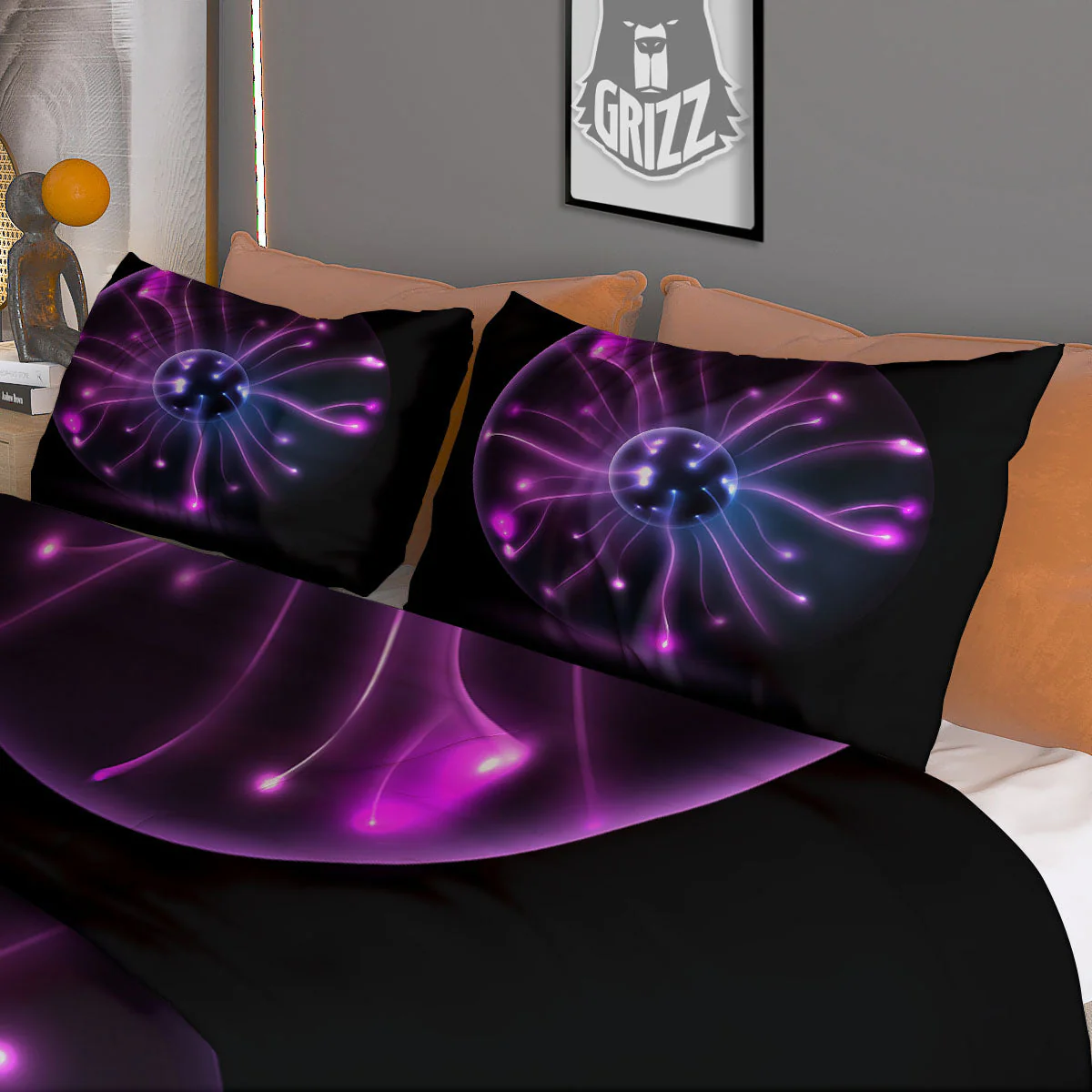 Ball Plasma Print Duvet Cover Bedding Set - Image 3
