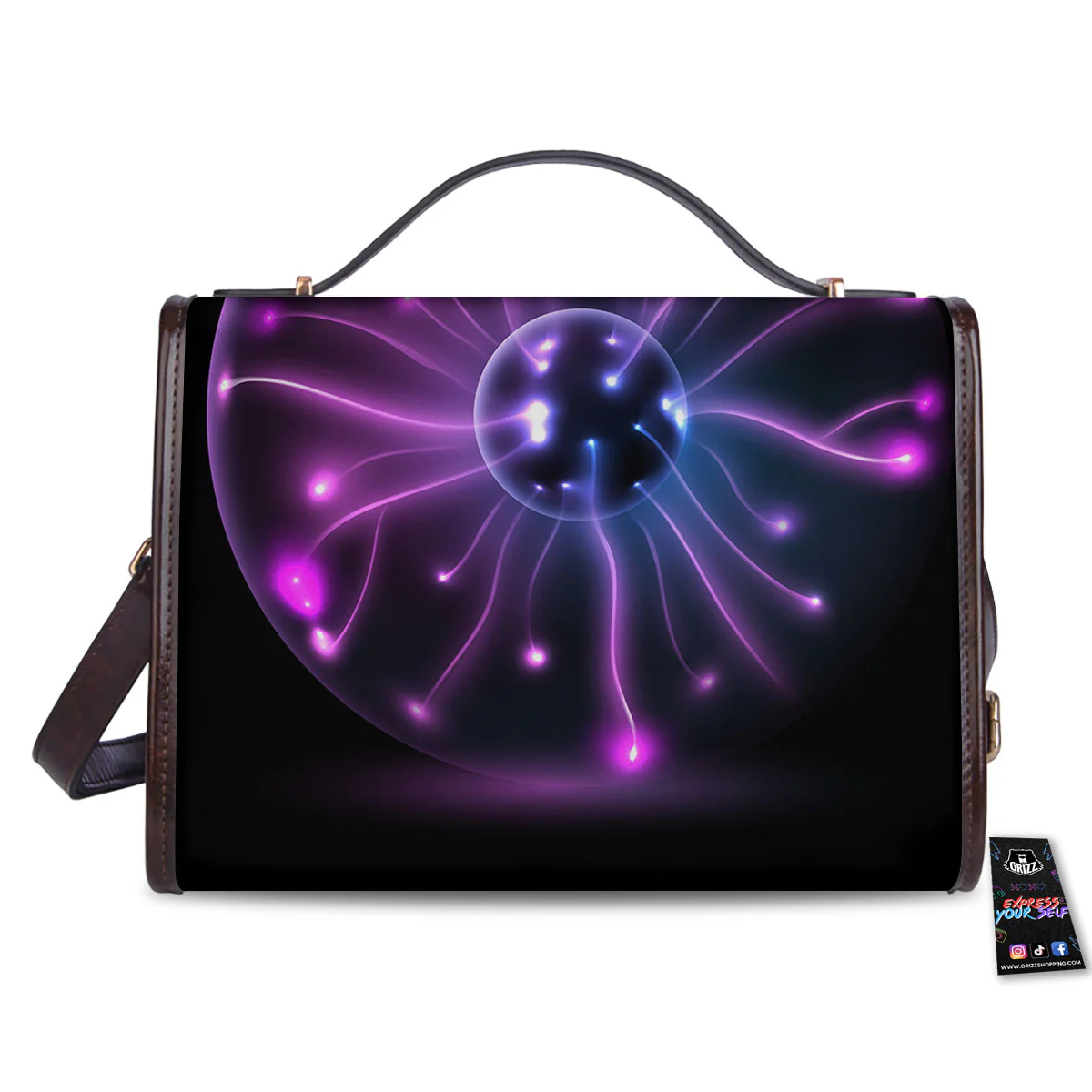 Ball Plasma Print Women's Satchel Bag - Image 2
