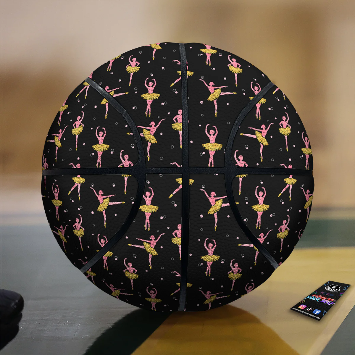 Ballet Dancing Print Pattern Basketball